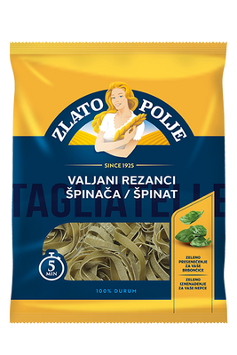 Valjani rezanci od špinata