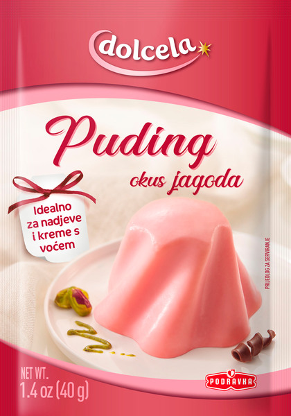 Puding okus jagoda