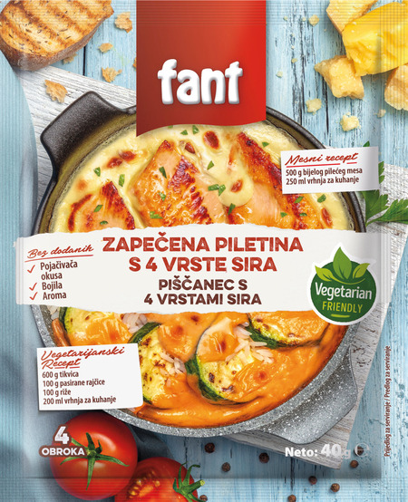 Fant seasoning mix for baked four cheese chicken