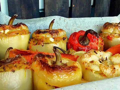 Pikantne paprike punjene krompirom...