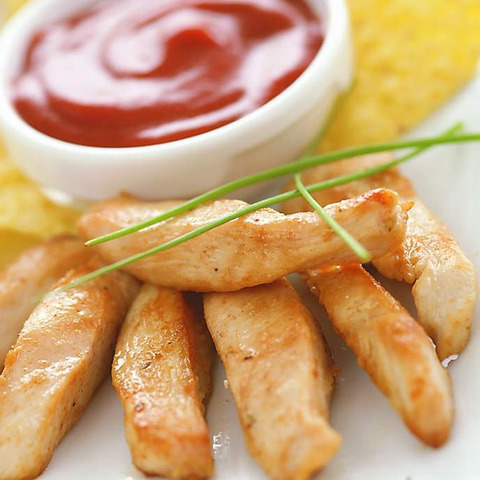 Bucatele de pui cu Ketchup
