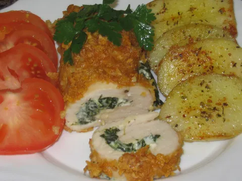 Pilece rolnice sa spanacem