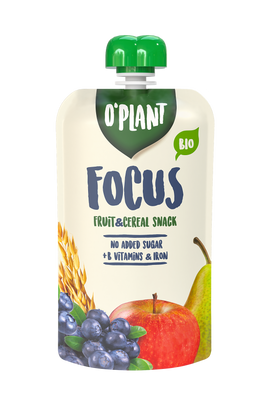 O'Plant Gustare pe bază de fructe și cereale Focus BIO