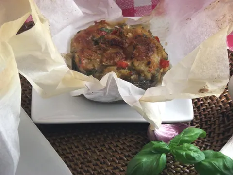 Punjene kapice u papiru za pečenje