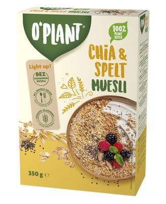 O`plant muesli s chia semeni