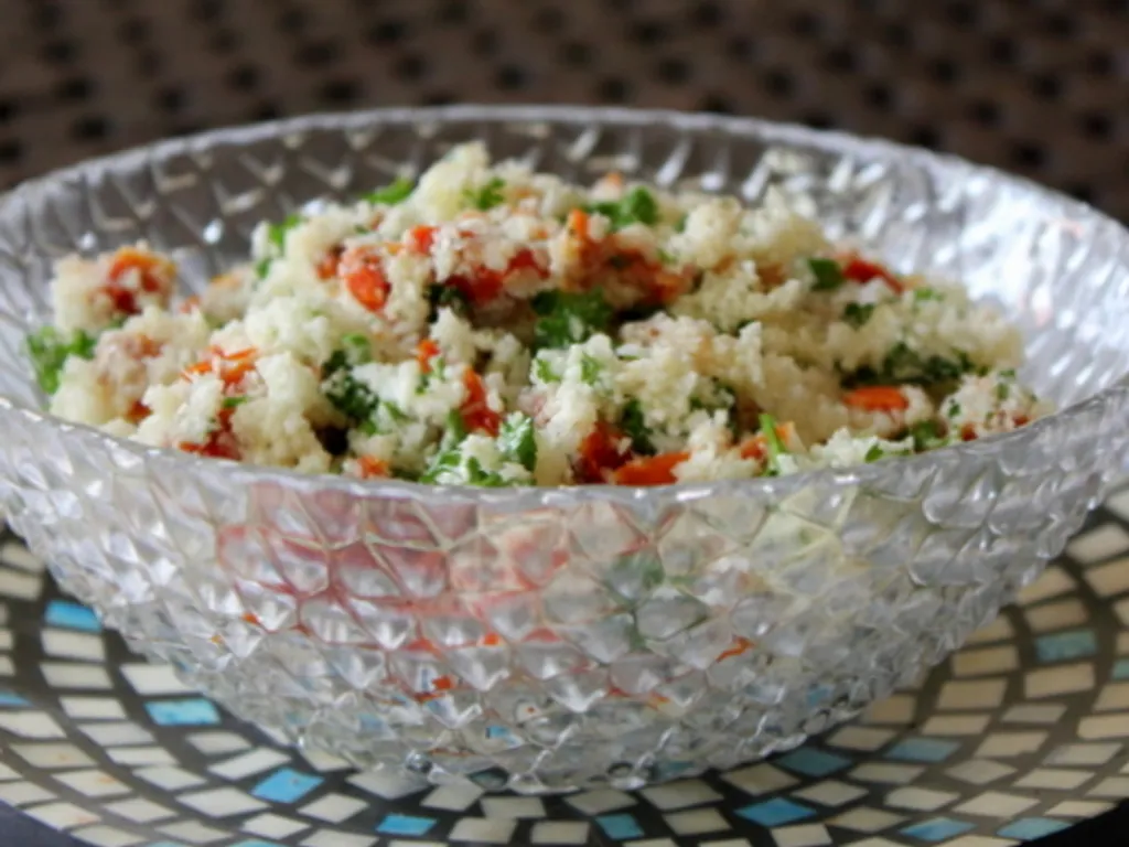 Raw Cauliflower Tabouleh