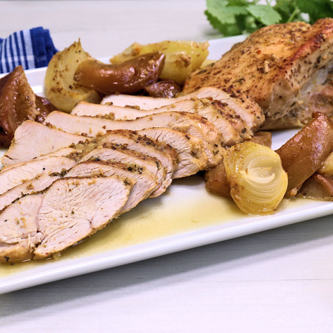 Morčacie prsia s jablkami