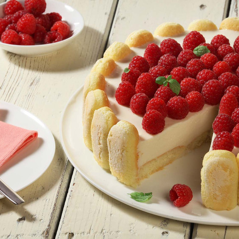 Krémová šarlota s ovocím