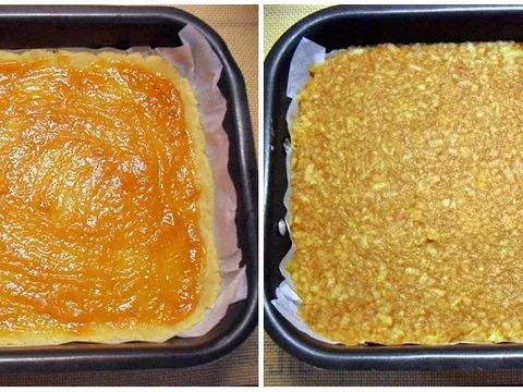 Snežna pita sa jabukama i kokosom - priprema
