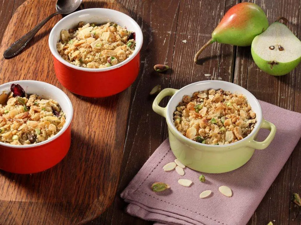 Crumble s kruškama