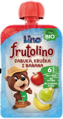Frutolino jabolko, hruška in banana