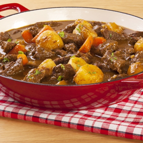 Medový guláš s jablky