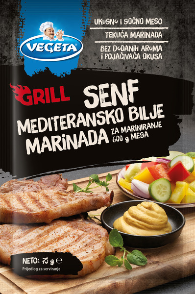 Vegeta Grill senf – mediteransko bilje marinada