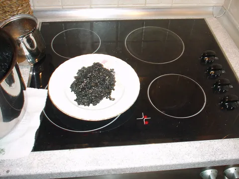 ..crni rižot na crnom špakeru&#8230;