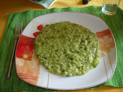 Rižot od tikvica i špinata
