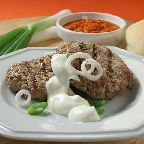 Bosenské pljeskavice (placky)