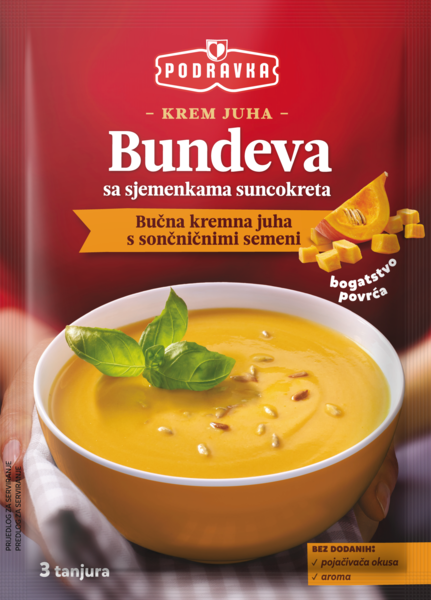 Cream of pumpkin soup with sunflower seeds