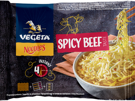 Vegeta Noodles instant cu gust de vită picant