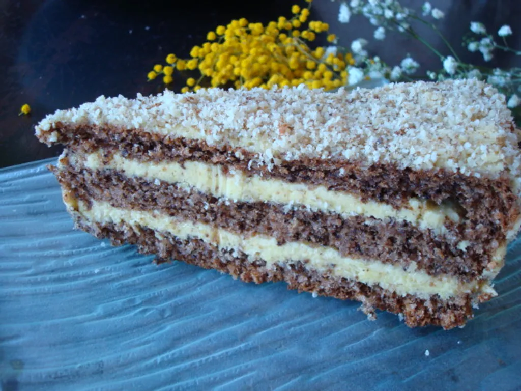 Torta od oraha s kremom od oraha i naranče