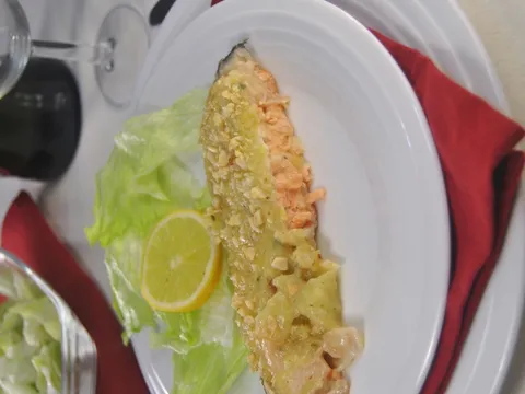 Odresci lososa s bademima