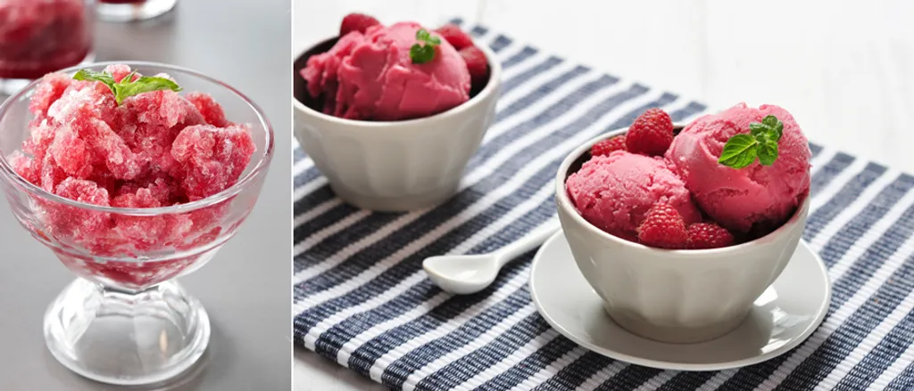 Sorbeto vs granita