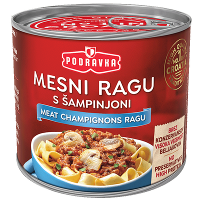 Mesni ragu s šampinjoni