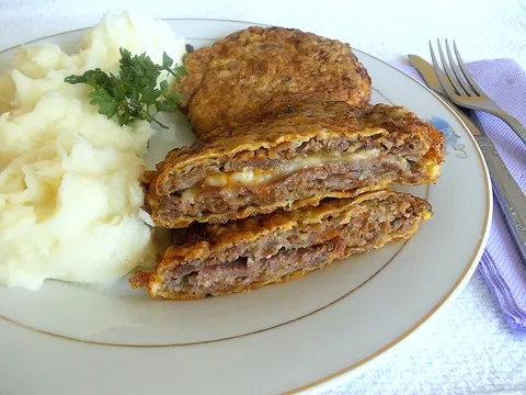 Punjene pohovane faširane šnicle