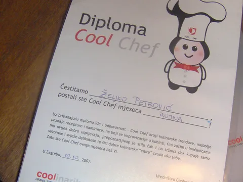 Moja COOL CHEF DIPLOMA :D