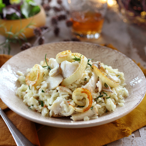 Risotto cu cod pentru ajunul Craciunului