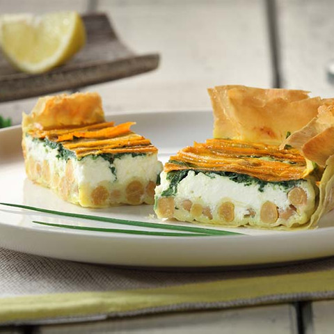 Zeleninový koláč se sýrem