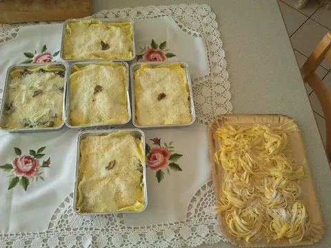 moje lasagne sa shampinjoni..