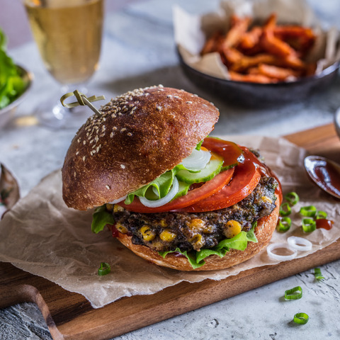 Black bean burgers