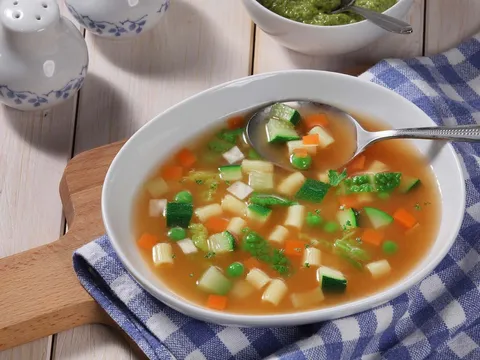 Minestrone genovese s tikvicama