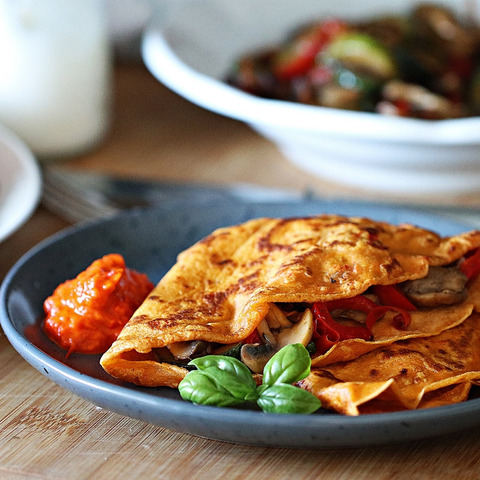 Palačinky naslano s Ajvarem