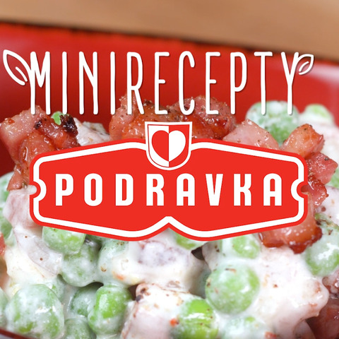 Hráškový salát se slaninou