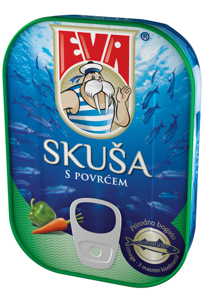 Skuša s povrćem u umaku
