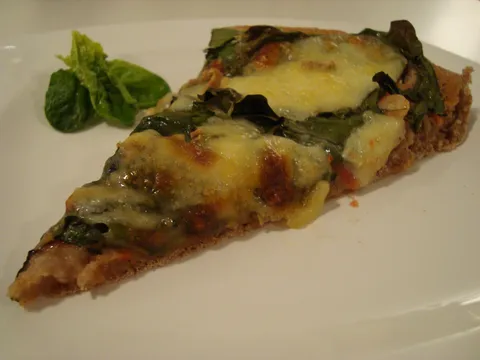Pizza s kozicama i špinatom