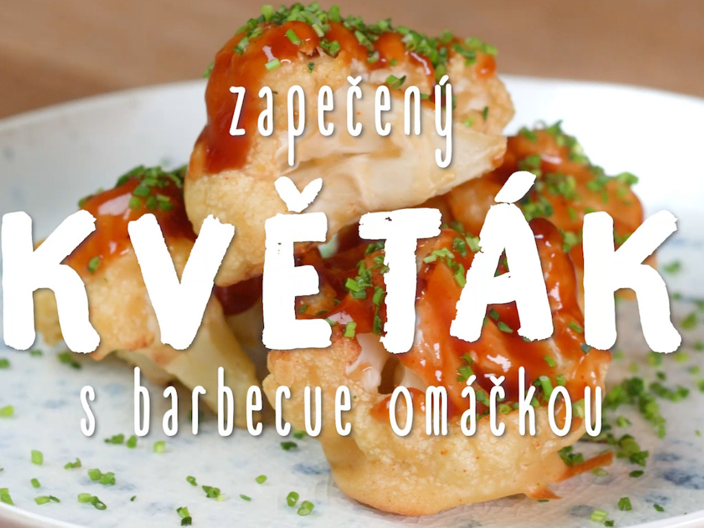 Zapečený květák s barbecue omáčkou