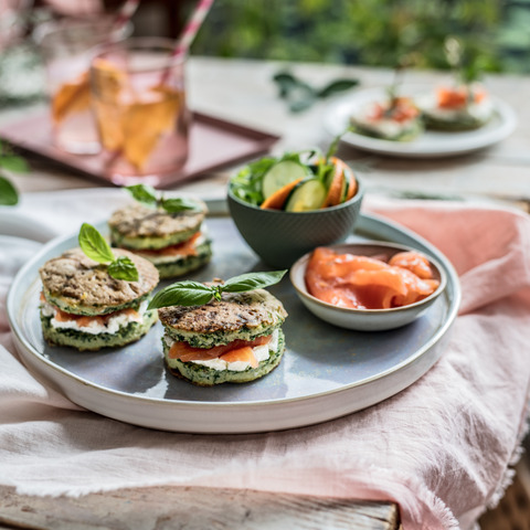 Sendviče z vajíček s lososem