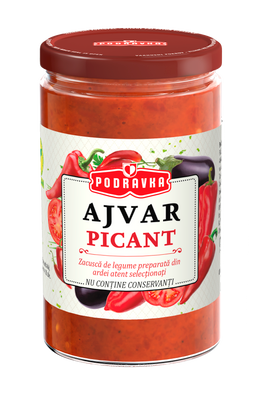 Ajvar Zacuscă picantă de ardei roșii