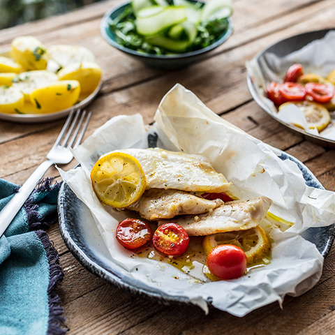 Pečená ryba v papieri