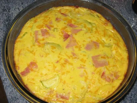 Quiche s tikvicama i šunkom