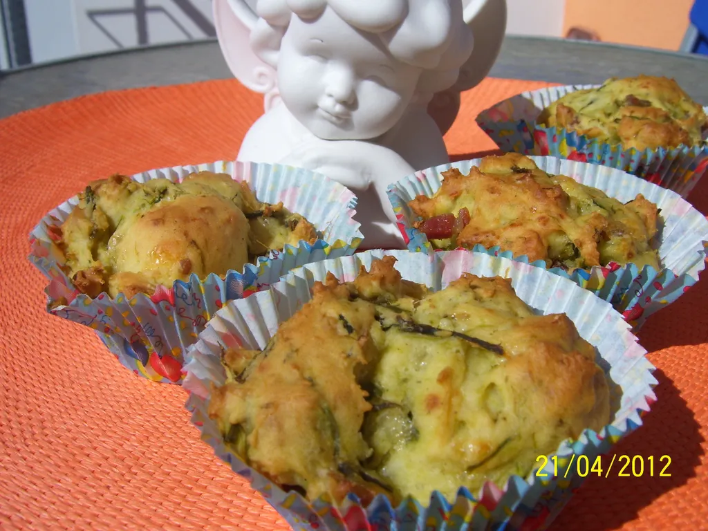 Muffini sa šparogama i pancetom