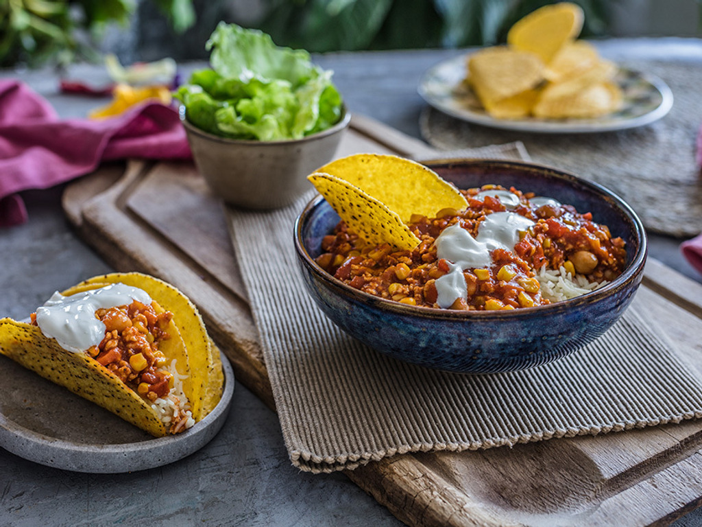 Chili con carne with chicken