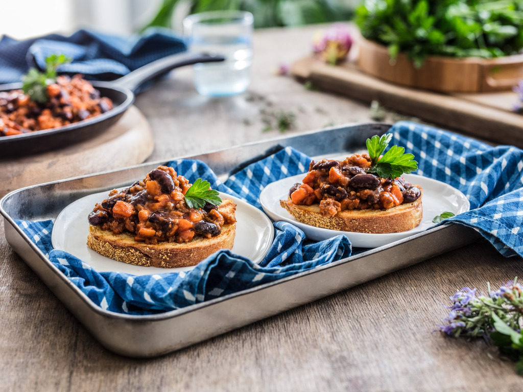 Chili con carne s batatom