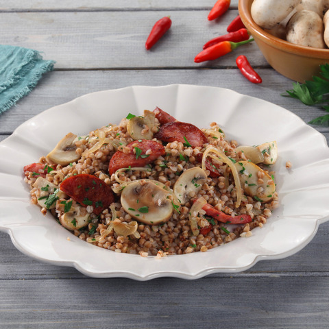 Pohánka s klobásou