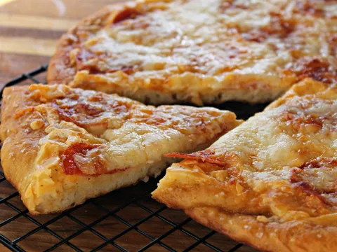 Pretzel pizza dough...