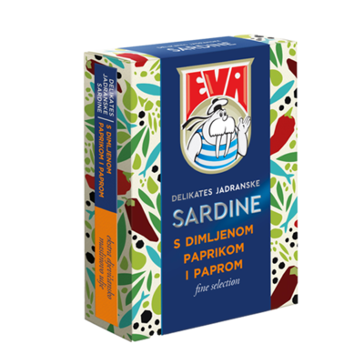 EVA sardinky s údenou paprikou a čiernym korením