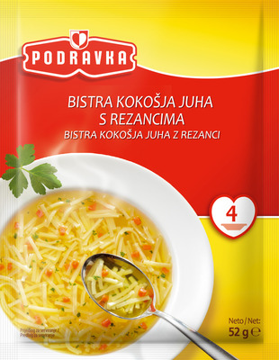 Bistra kokošja juha z rezanci