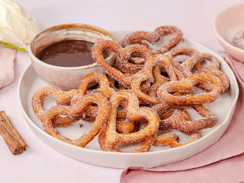 Churros u obliku srca